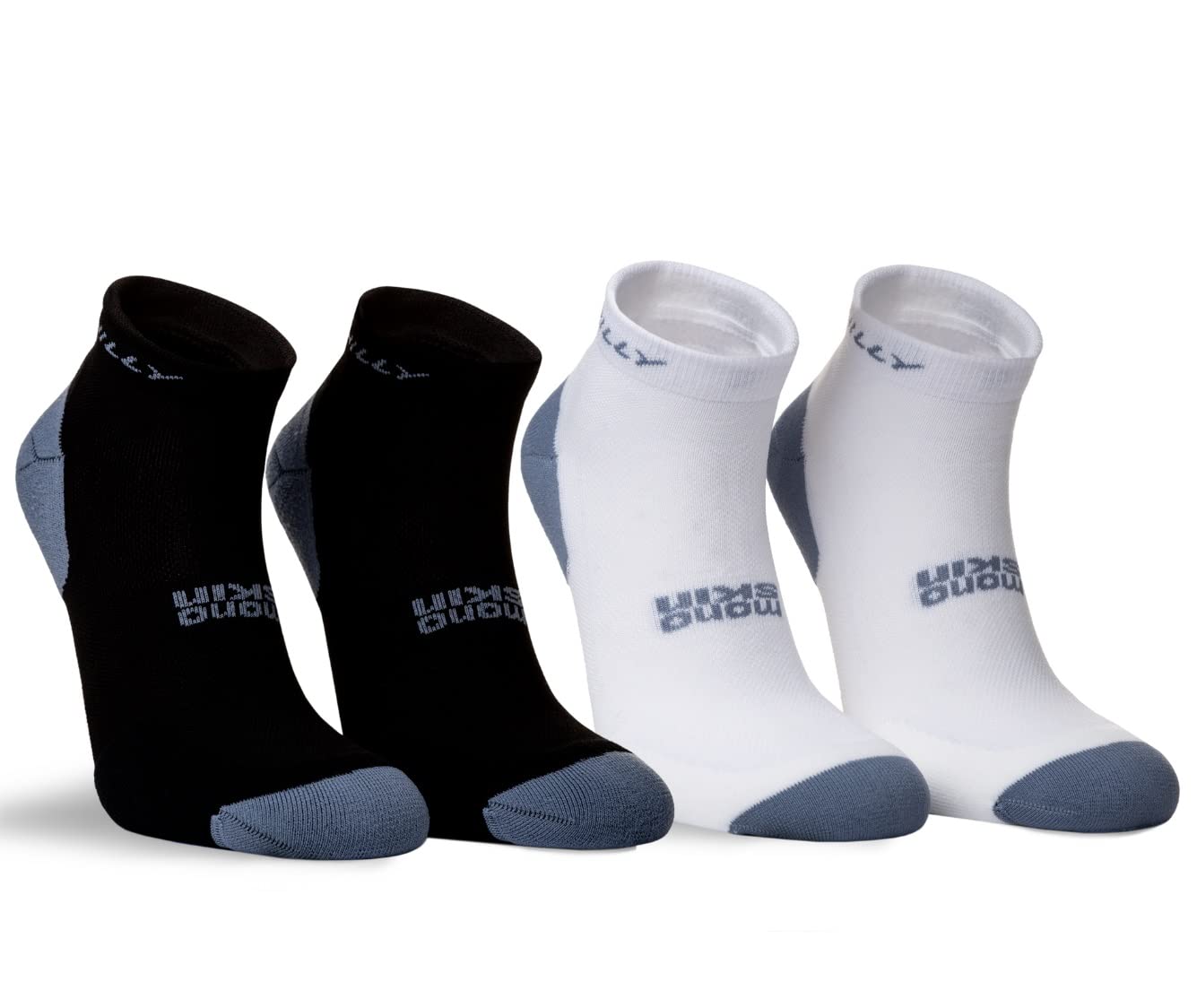 Hilly Men's Active Quarter 2 Pack Sock, White, Size S, Men