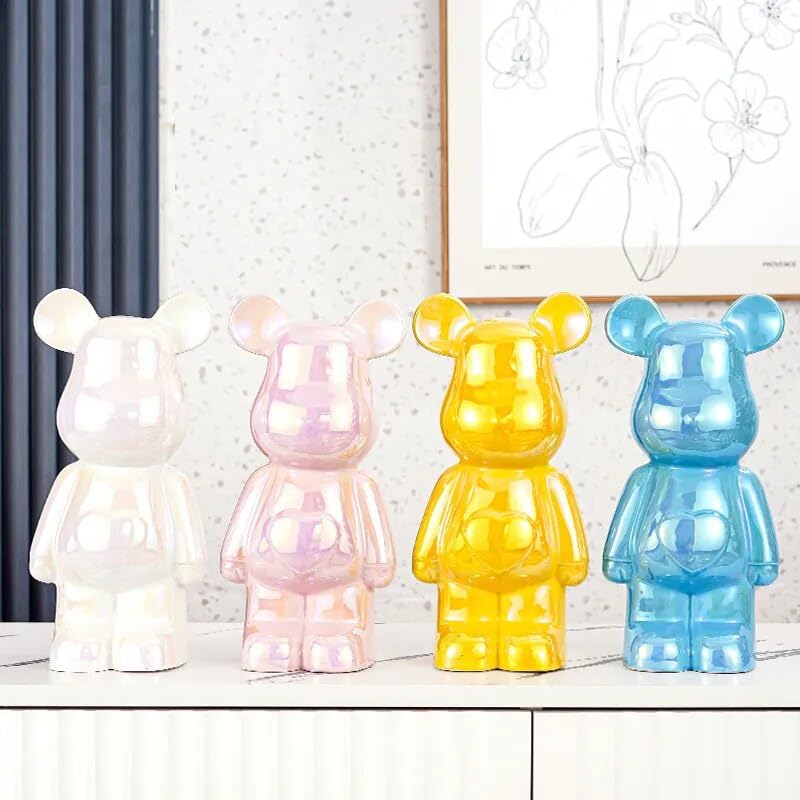 Amazon.co.jp: 新しい愛桃セラミックメッキ暴力的なクマの装飾品
