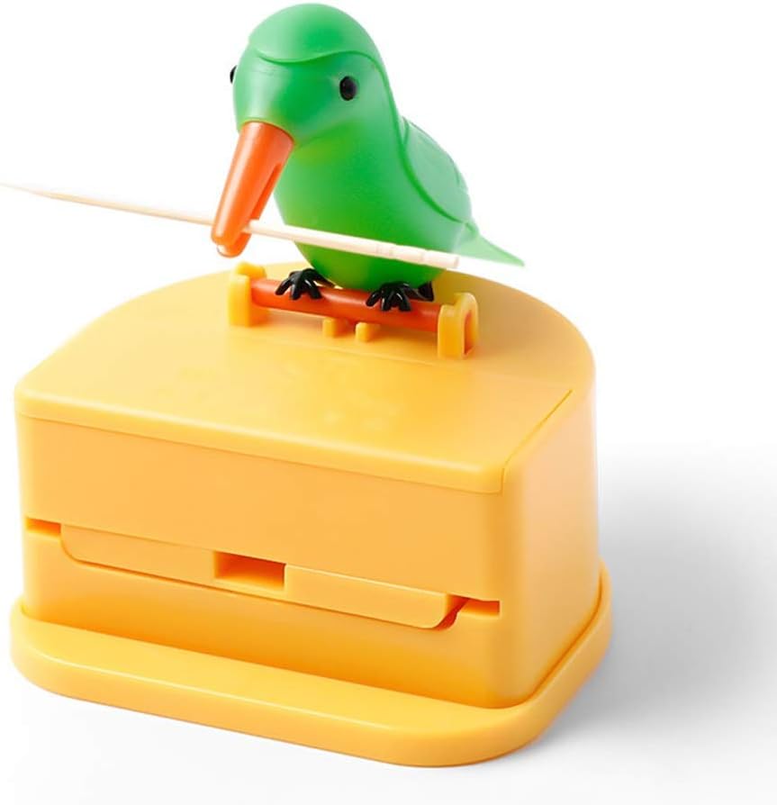Birdie Toothpick Holder,Dispenser,Toothpick for Kitchen and Home Home Living Toothpick Bucket (Color : A) (A )