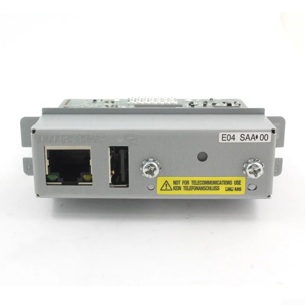 Módulo de interfaz Ethernet C32C881008 Servidor de impresión para impresoras POS, UB-E04 Reemplazo Fast Ethernet 100Base-TX compatible con TM-T88VI T88V T70II U220 H6000