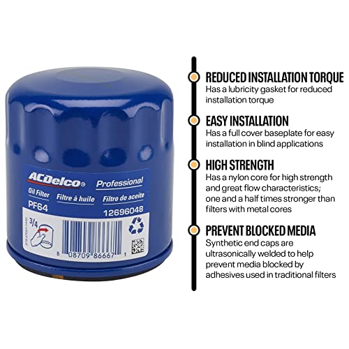 Mobil 1 0W40 6 Quart Oil/ACDelco PF64 Filter Change Kit