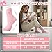 scenicamp 6 Pairs Womens Bow Fuzzy Socks Winter Cozy Fluffy Warm Socks Home Sleeping Pink