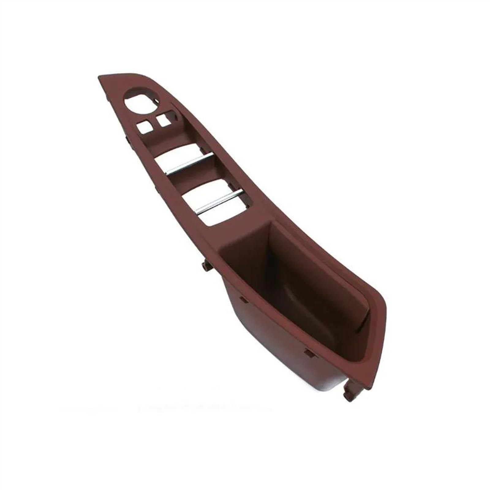 HLWXMDZ for 5 Series F10 F11 F18 520 523 Front Door Inner Handle Interior Door Panel Driver's Seat Switch Frame (LHD Redbrown)