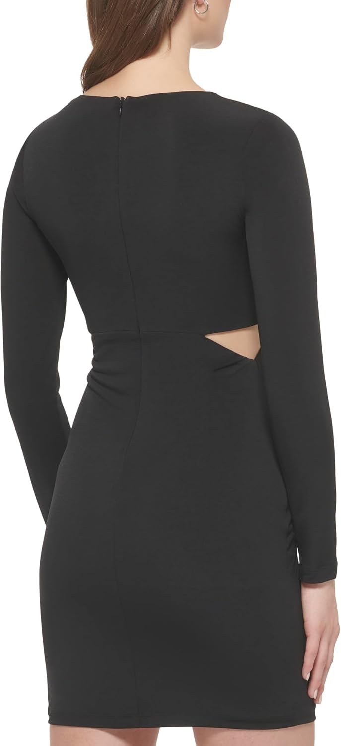 Guess Womens Long Sleeve Ity Cut Out Sheath Dress - Image 3