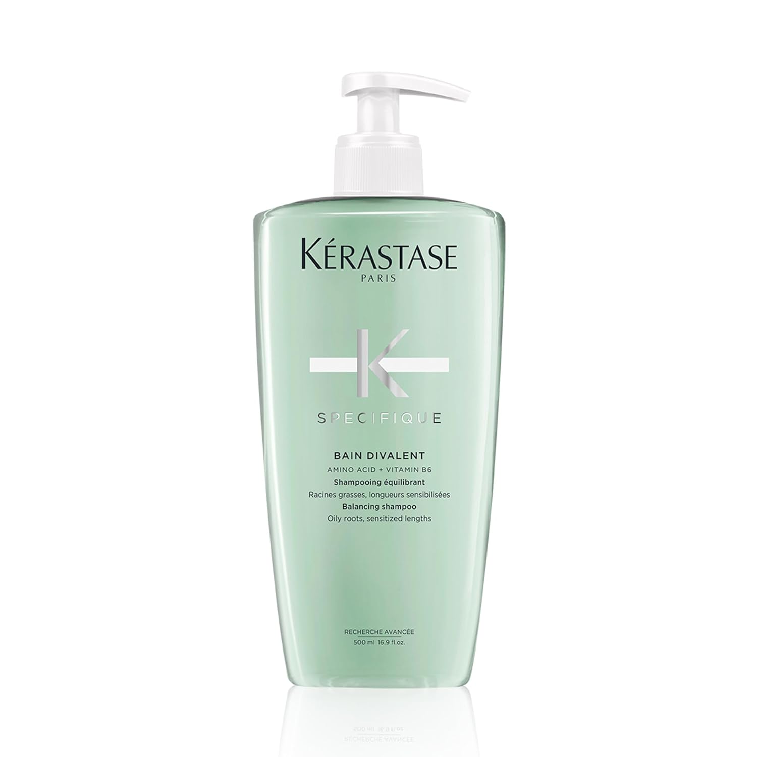 Kerastase Specifique Balancing Shampoo For Oily Scalp & Hair - Cleanses Oil From Roots and Hydrates Dry Hair Ends, 16.9 Fl Oz