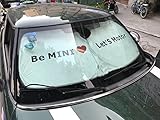 Yu Motor Foldable Windshield UV Sunshade Heat Isolate MINI Cooper,Tyvek White Clubman & Countryman, All Years