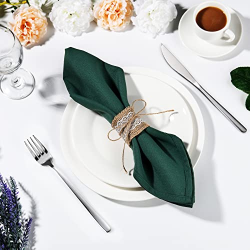 Whqxfdz 100Pcs Lace Burlap Rings Party Burlap Napkin Rings Diy Wedding Decoration For Christmas Thanksgiving Wedding Birthday Table Decoration Supplies(Classic) #TOP2