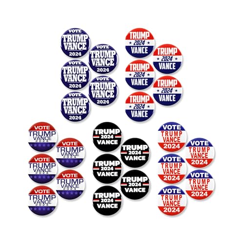 25 Pack - Trump Vance 2024 Presidential Election Political Campaign