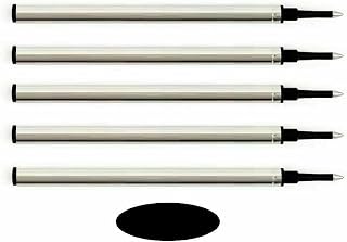 for 5 - Rollerball Refills for Hugo Boss Pen, Black Medium Point, Made in Germany