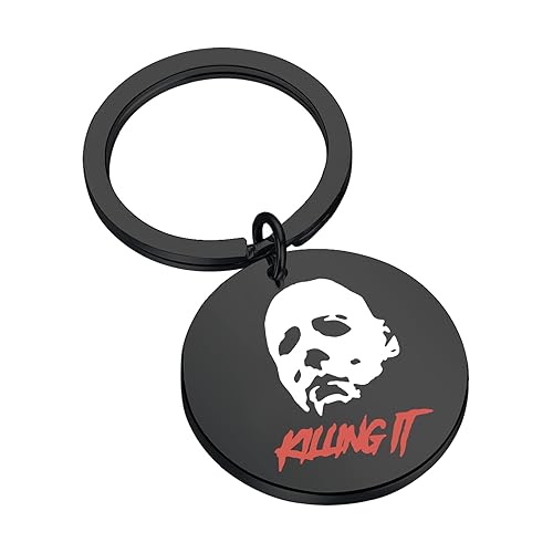 TIIMG Halloween Scary Horror Gift KILLING IT Slasher Keychain Horror Movie Gifts for Women - KILLING IT mike