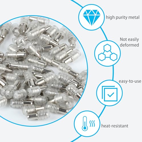 70 Stk Regalbodenträger 5mm,Regalstützstift Einlegeboden Halter,Regalstifte Fachbodenträger Bodenträger für Einlegeböden für Schränke Träger Schrank Regalbrett Halterung Regalbodenhalter, mit Hüllen