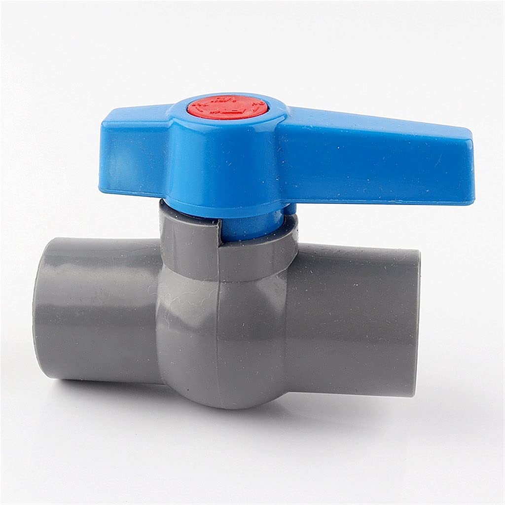 Válvula de bola de PE Conector de tubería 3 piezas Válvulas de bola de tubería de PVC, ID 20/25/32/40/50/63 mm Sistema de riego por agua Tubo de drenaje Válvulas rápidas Conector de tubería de agua Ac