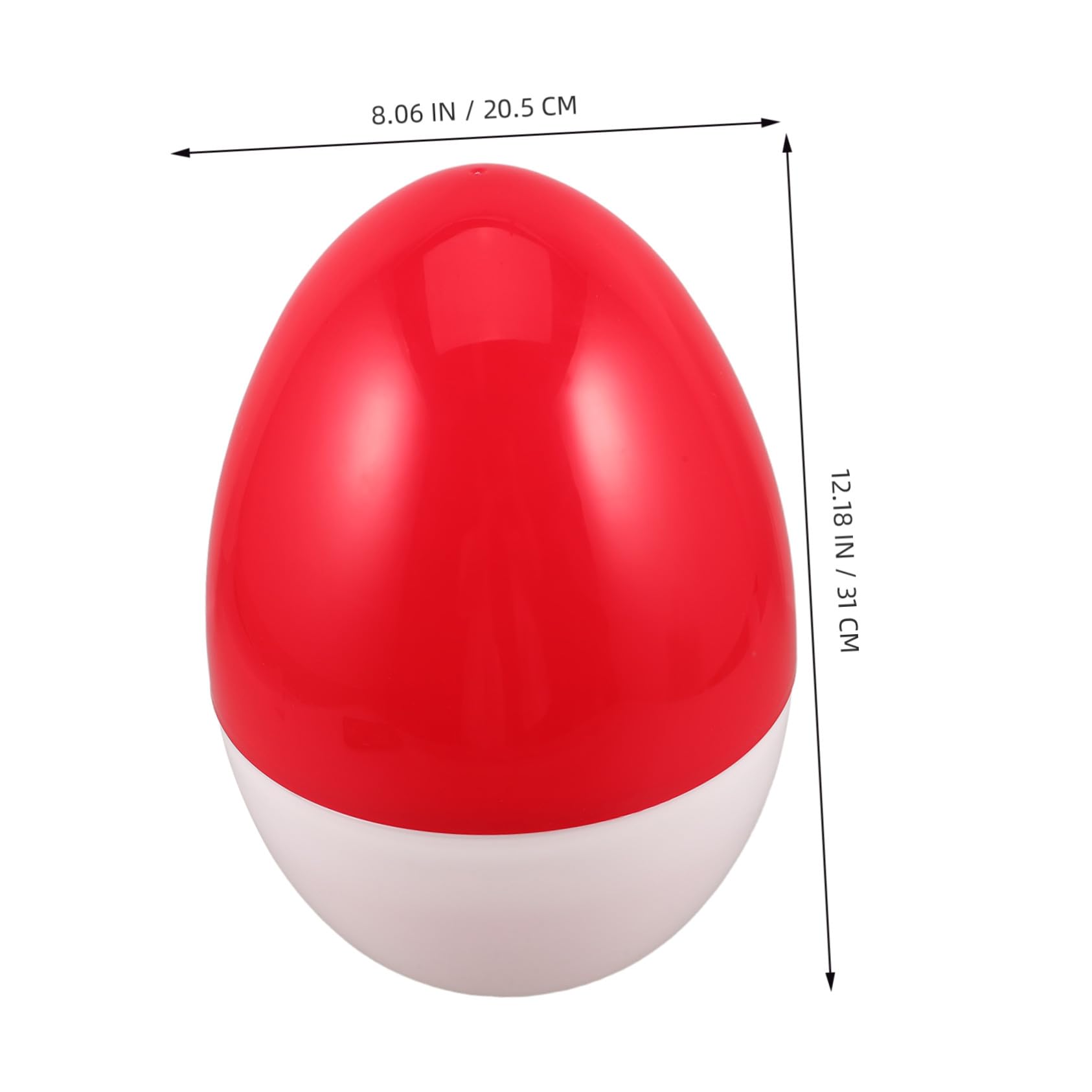SHINEOFI Uovo di Pasqua in Riempibile Gigante Uovo Vuoto Fai da Te per Cestini e Bomboniere Pasquali Design Aperto Semplice da Riempire