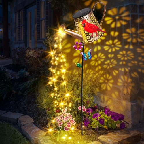 Solar Cardinal Garden Stake Light