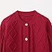 Infant Baby Boys Cardigan Sweater Kids Fashion Cable Knit Button Down Fall Winter Outerwear Coats (Wine, 18-24 Months)