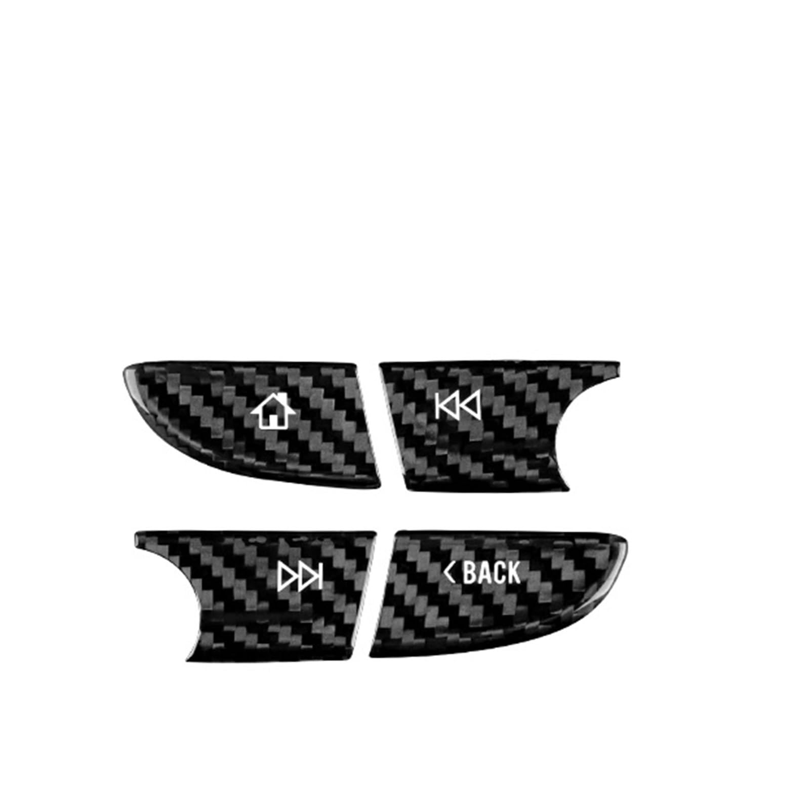 Car Trim Interior for Chevrolet for Camaro 2016-2022 Car Navigation Screen Button Accessories Hard Carbon Fiber Sticker Interior Mouldings(Button)
