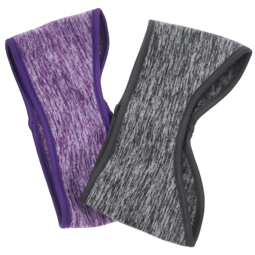 TINEASUR Skiing Ear Protection Fleece Headband Full Cover Ear Muffs Sports Heawraps Cold-proof Grey