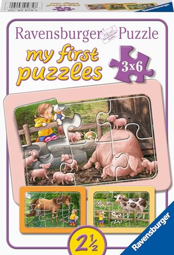 Ravensburger Kinderpuzzle - 05679 Lotta auf dem Bauernhof - My First Puzzle...