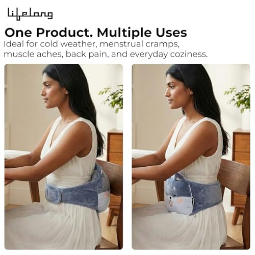 Image of Lifelong 1000ml Hot Water Bag with Waist Belt | Hot Water Bottle for Pain Relief | Hot Pack Warmer for Period Cramps, Back & Muscle Relief | Multipurpose Use with Hand Pocket & Leakproof (LLEHWB45)