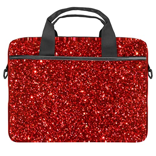 Bolsa bandolera de lentejuelas rojas para llevar el portátil a la universidad o la oficina con estilo