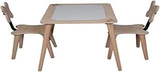 ChengBeautiful Escritorio De Estudio para Niños Niño Escritorio de Madera Juego de sillas de Escritorio y Silla Infantil Traje Tarea turística (Color : Wood, Size : OneSize)