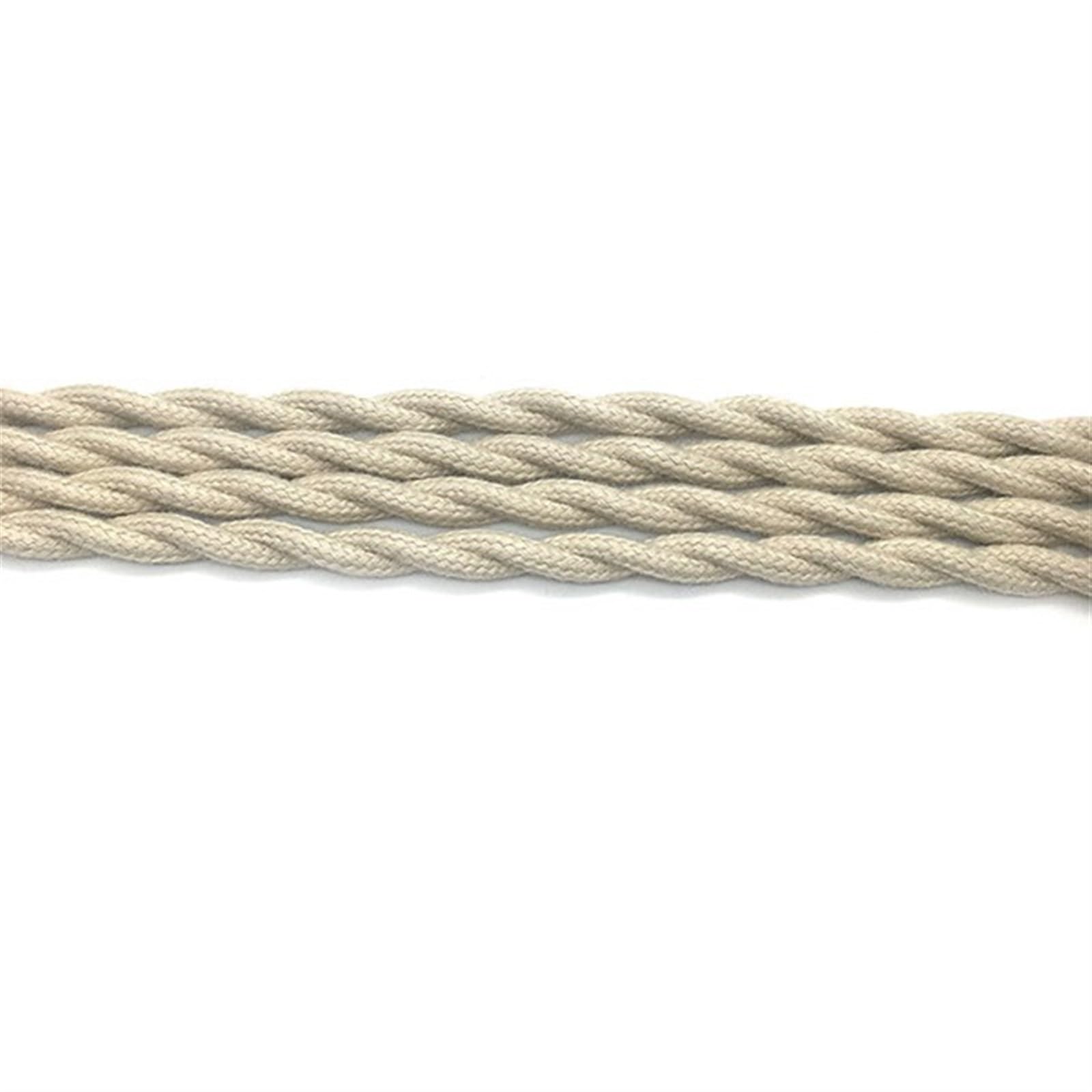 Outdoor Extension Vintage Braided House Pendant Lamp Cord Cable 2 Core 2 x 0.75mm Fabric Twisted Electrical Wire Woven Textile Lighting Wire Solar sheathed (Color : Beige, Size : 30 Meters)