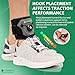 JOMECA Adjustable Drop Foot Brace with Rotary Knob AFO Ankle Foot Orthosis for Dorsiflexion Support Foot Drop Prevention Foot Drop Brace for Walking Shoe Eyelet Hook Attachment (1 Pack)