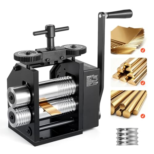 VEVOR Rolling Mill 4-in-1 Round Flat Square Half-Round Pressing Roller Mill