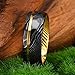Concept Knight Damascus Steel Rings for Men and women Black Hammered 8mm Men's Engagement Wedding Bands Inlaid with Golden Groove Fashionable for Everyday Wear (8mm black and gold, 9)