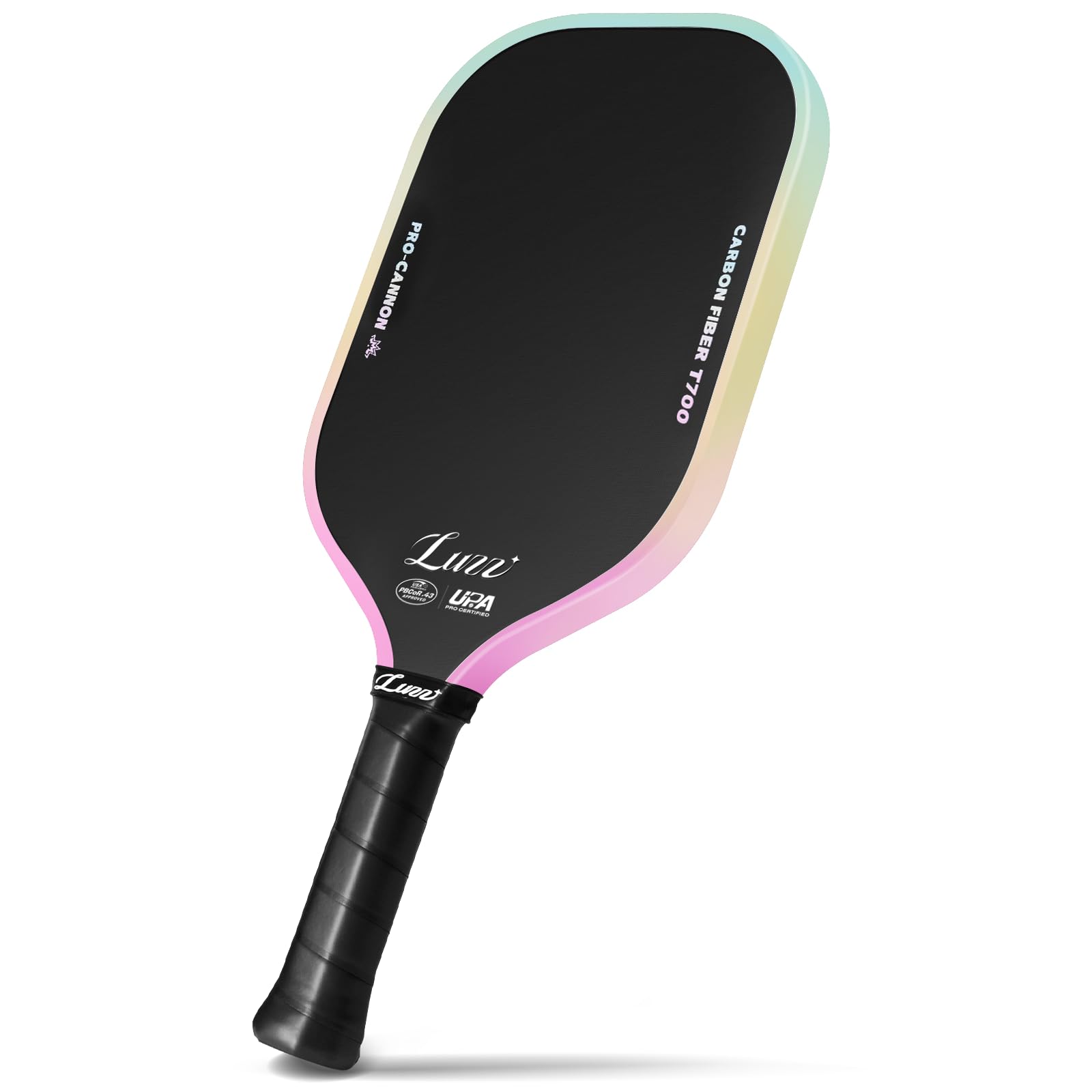 Luzz Pickleball Paddle, Thermoformed Cannon T700 Carbon Fiber Pickleball Paddles Friction Surface Exceptional Spin and Power 16mm Composite Pickle Ball Rackets for Players