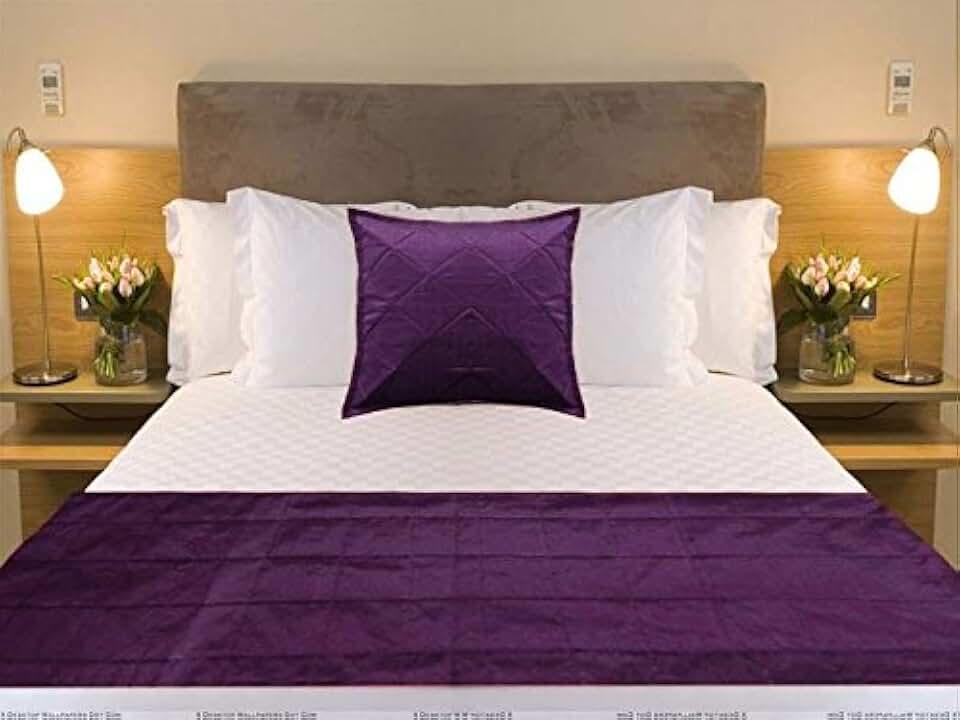 Amazon.co.uk purple bed runner