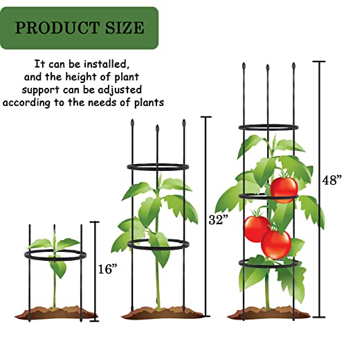 Garden Trellis For Climbing Plants Outdoor,2 Pack Plant Support,Tomato Cages For Garden,Plant Trellis Frame For Potted Plants, Vegetable Plant Support For Flowers Vegetable Vine Indoor Outdoor #TOP4