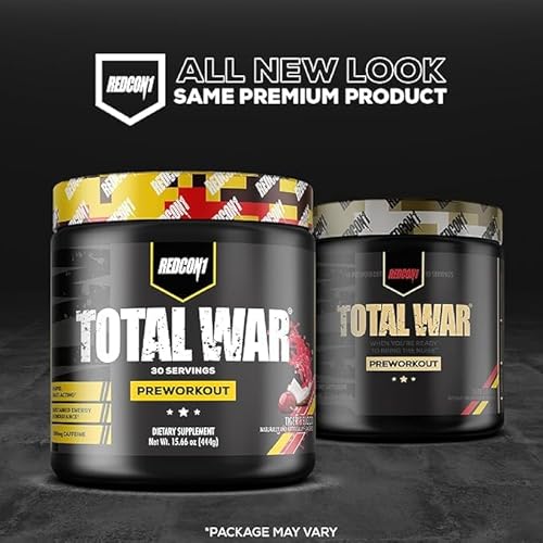image for REDCON1 Total War Pre Workout, Sour Gummy Bear - Contains 320mg of Caf
