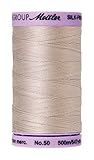 Mettler Silk-Finish Solid Cotton Thread, 547 yd/500m, Cloud Gray