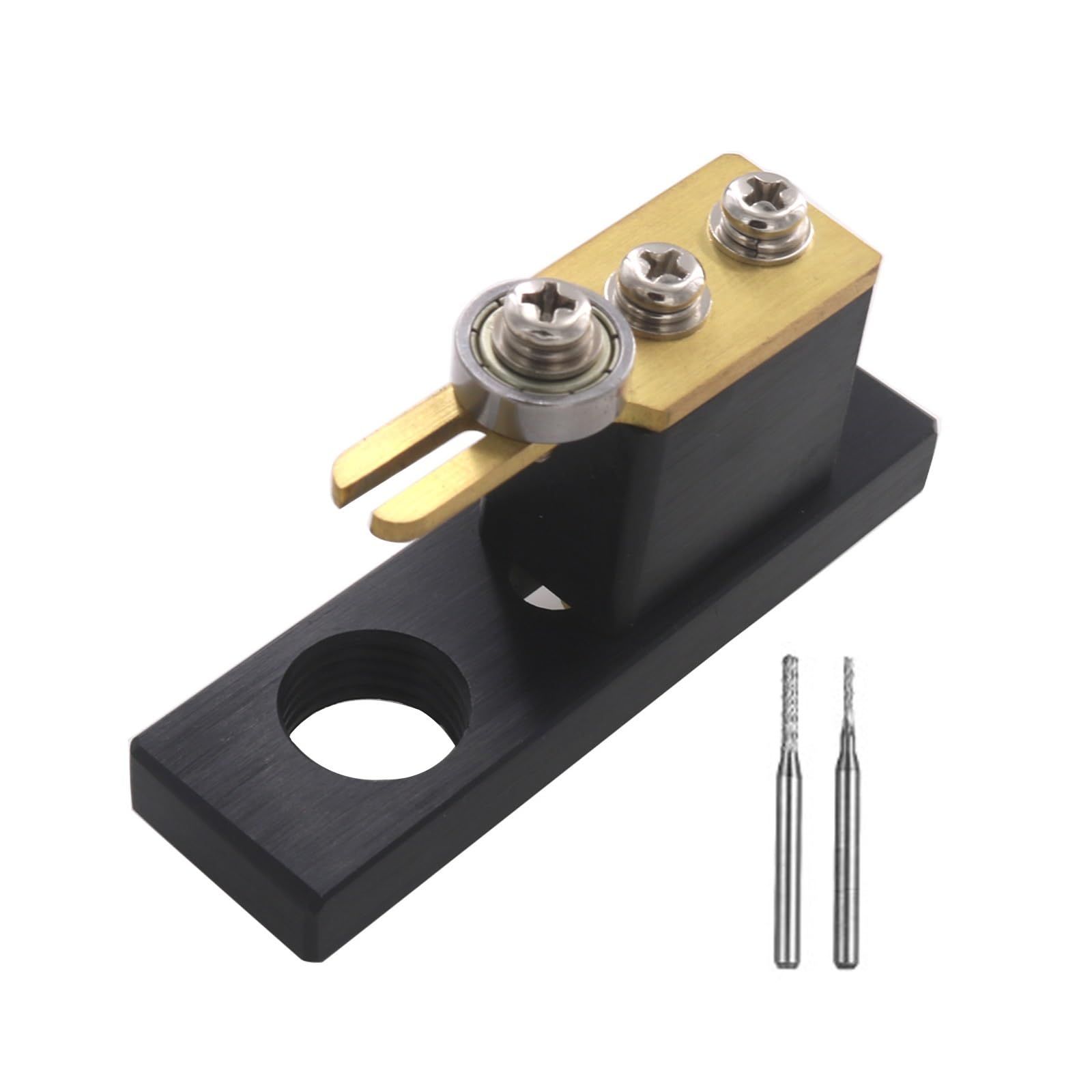 Soporte de cableado eléctrico para violín herramientas de cableado para violín Accesorios de reparación de instrumentos, gancho de borde(Color:Bk)