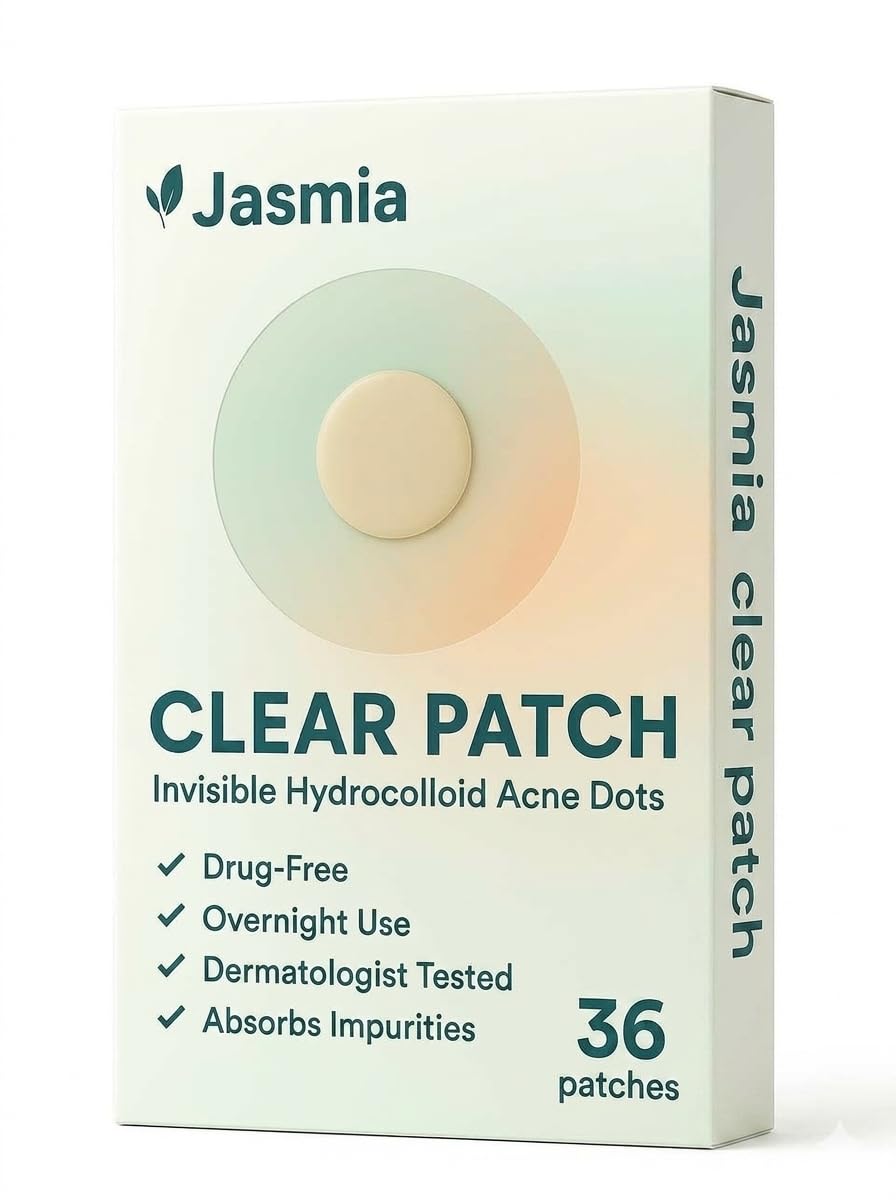 Clear Patch Pimple Patches – Invisible Hydrocolloid Spot Dots for Face, Drug-Free, Dermatologist Tested – 36 Count