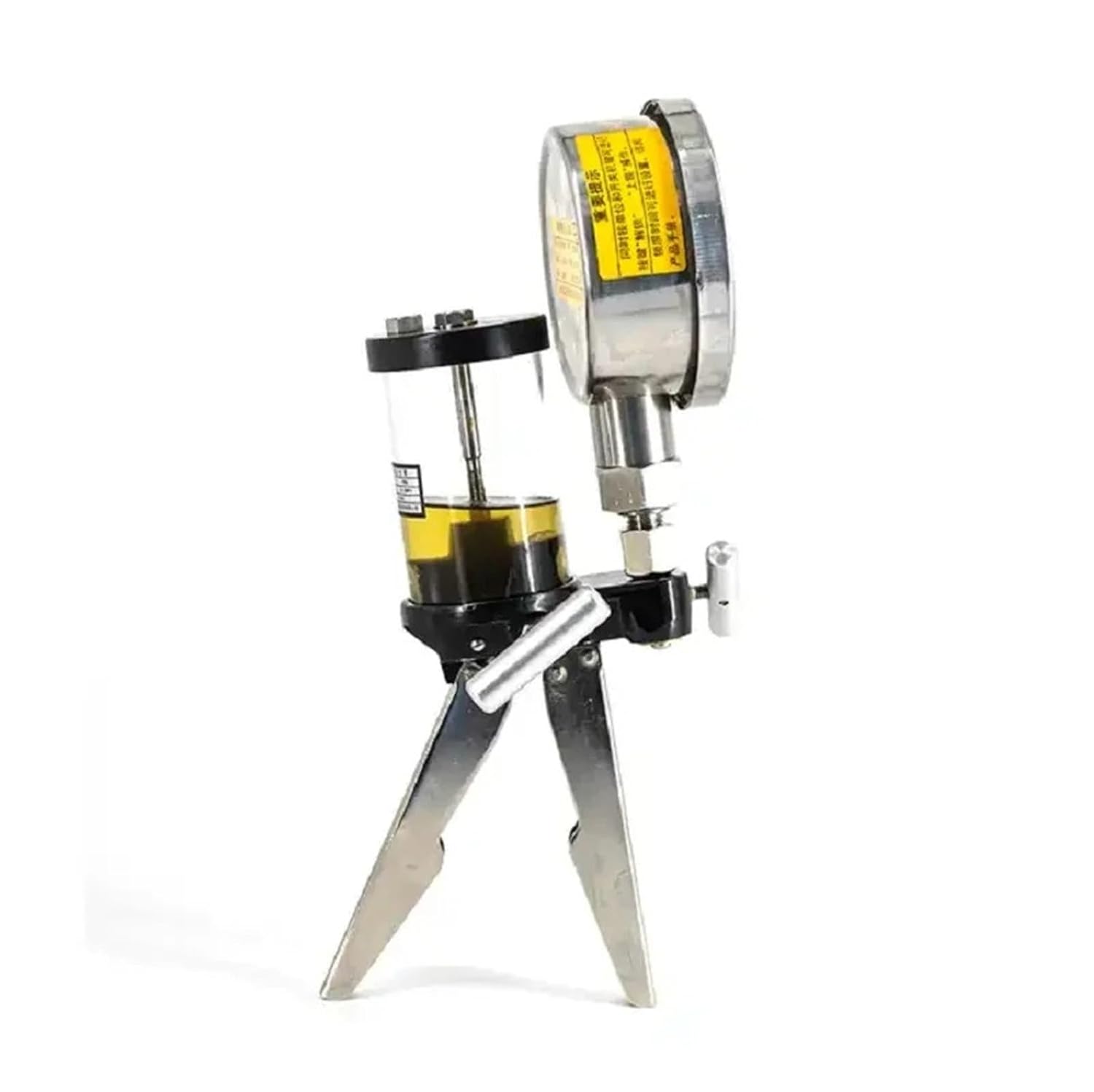 1pcs 250Bar Manual Pressure Test Digital Portable Manual Hydraulic Calibrator Pump(25MPa Pressure Gauge)