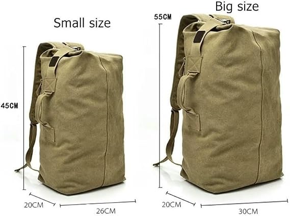 Backpack Large Capacity Backpack Men Travel Mountaineering Backpack Luggage Bag Canvas Shoulder Bag