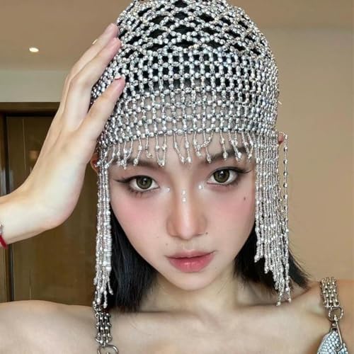 Accessoire de danse du ventre et chaîne de tête perles clignotantes