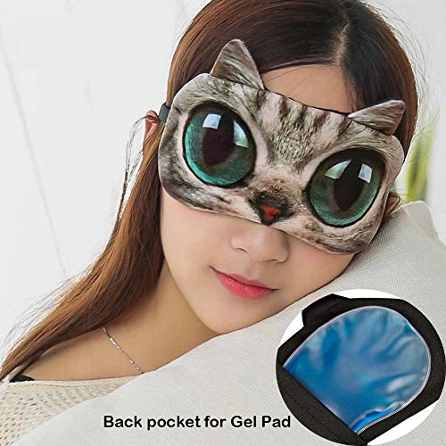 8 Pack Cute Animal Funny Sleep Eye Mask For Sleeping Cat Dog Soft Plush Blindfold Sleep Masks Eye Cover Eyeshade For Kids Girls Men Women Plane Travel Nap Night Sleeping #TOP3