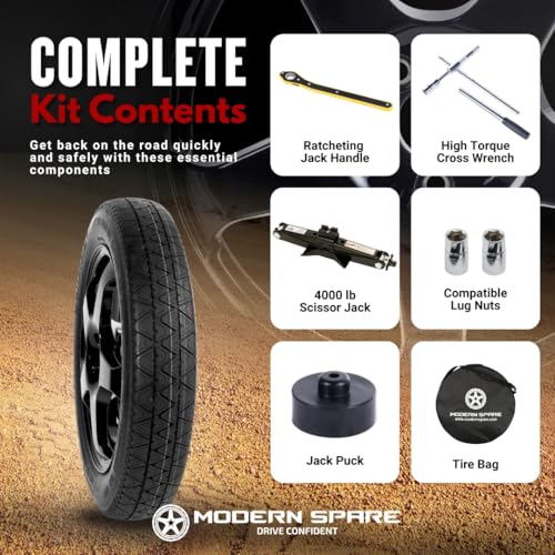 Image of Modern Spare -Fits 2020-2026 Tesla Model Y -Complete Kit With Carrying Case