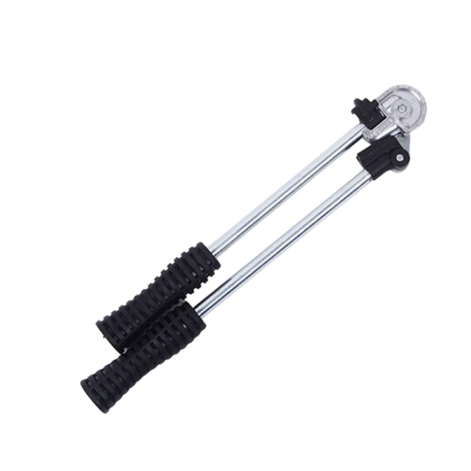 Curvadora Tubos Manual Portátil Curvadora Manual con Empuñaduras Estriados Resistente Herramienta Doblado Metal para Instaladores, Fontaneras, 10mm