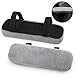 Ballery Almohadilla para reposabrazos de Silla de Oficina, Cubierta de Apoyabrazos para Silla de Oficina y Silla de Juego Cojín para Reposabrazos con Correas Ajustables y Fondo Antideslizante-Gris