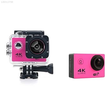IVELECT Pink 2.0'' LCD Nano Camcorder Recorder 1080P 4K Ultra HD Sport Action Camera