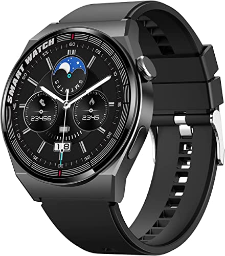 Multifunctional Talk Casual Smart Watch Rotation Button Bluetooth 4.0 Tft 1.28 Inch Full-Touch-Screen Metal Case Customize Interface Ip67 Waterproof Smart, Fitness And Sleep (Black) #TOP7