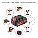 Jialitt 2Pack LBX20 6.0Ah Replacement Battery for Black and Decker 20V Lithium Battery Max 20 Volt LB20 LBXR20-OPE LCS20 LBX20 LBX4020 LB2X4020-OPE Black and Decker Battery