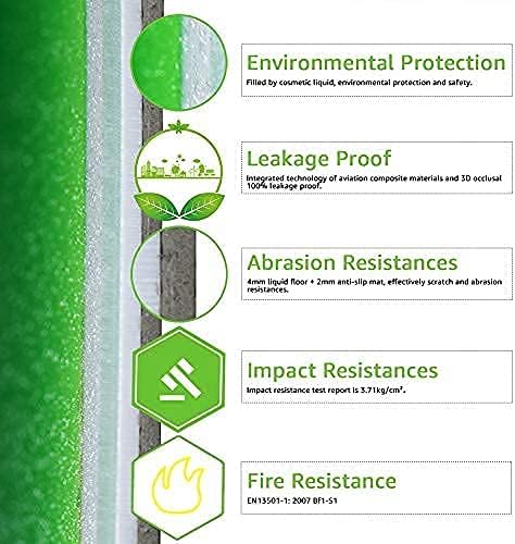Miniatura 3 de Art3d Liquid Sensory - Azulejos decorativos para suelo, pastel de 15.8 x 15.8 pulgadas, amarillo-rojo, 4 azulejos