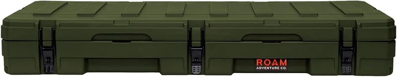 ROAM Caja de carga resistente – Caja de almacenamiento resistente montada en el techo, organizador de equipo de camping impermeable con cerradura, contenedor de almacenamiento para caja de camión, equipo terrestre listo para aventuras para viajes todoterreno