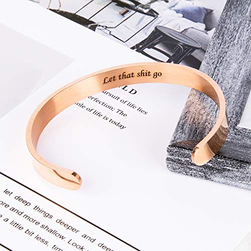 Personalized Custom Bracelets Bangle for Women, Customized Engraved Cuff Bracelet, Name Quote Inspirational Jewelry Personalized Gifts for Women Men3