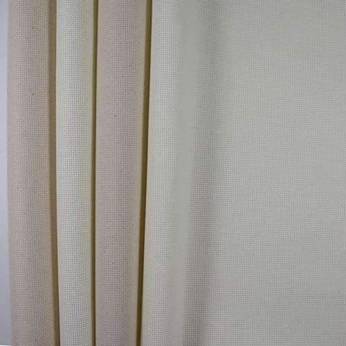 Image of KCS 4 /6 pc of 12 inch x 18 inch (30cmx45cm) 18CT Counted Cotton Aida Cloth Cross Stitch Fabric (4 pc, Antique White+Oatmeal)
